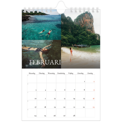 Fotokalender A5 — Schreefletters [Februari]