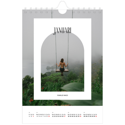 Fotokalender A5 — De open boog [Januari]