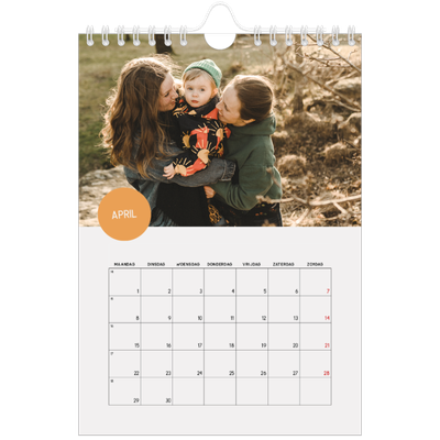 Fotokalender A5 — Fotosticker [April]