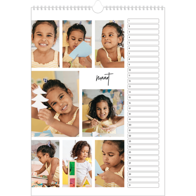 Verjaardagskalenders A3 — Foto arrangement [Maart]