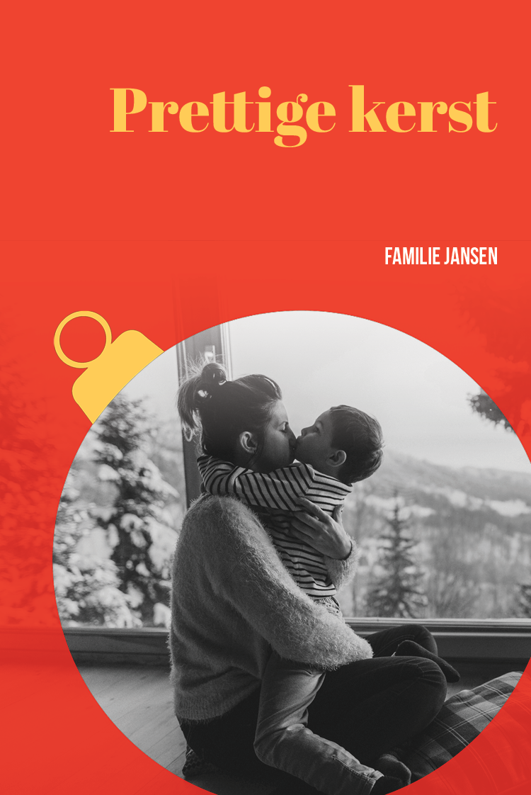 Fotokaarten — Kerstbal knipsel