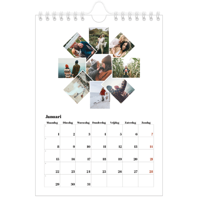 Fotokalender A5 — Collage shapes [Januari]