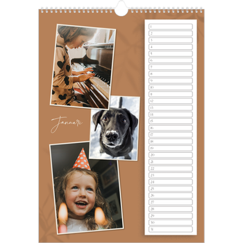 Fotokalender A3 — Warme aardetinten