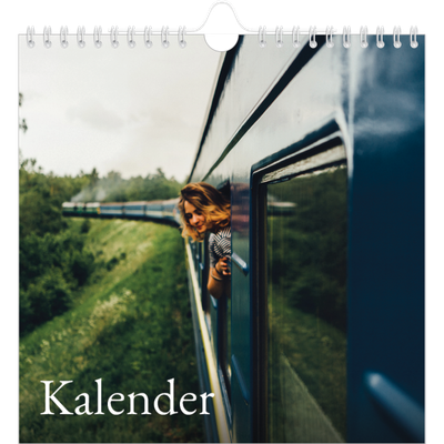 Jaarkalenders vierkant — Schreefletters [omslag]