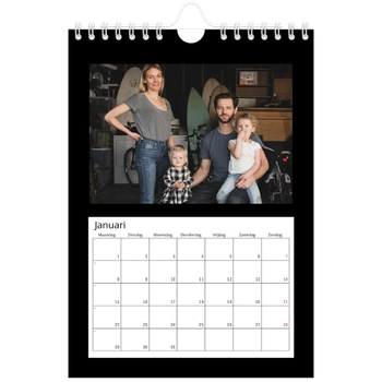 Fotokalender A5 — Foto in zwart kader