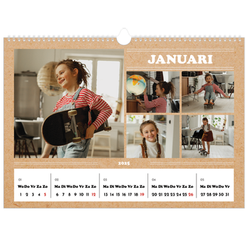 Fotokalender A3 — Magazine stijl