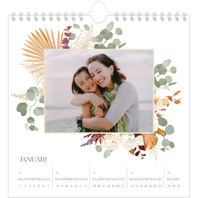 Jaarkalenders vierkant — Bohemian [Januari]