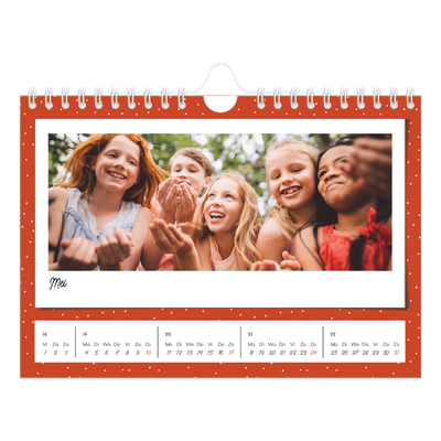 Fotokalender A5 — Snapshots in felle kleuren [omslag]