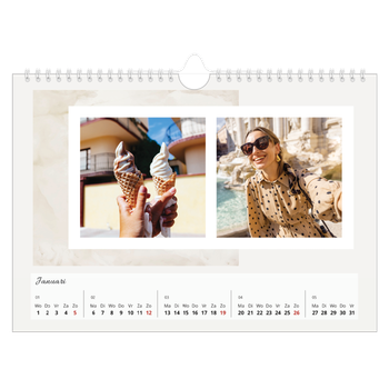 Fotokalender A4 — Gedempte tonen