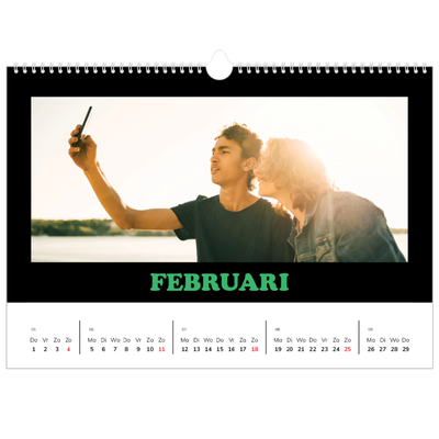 Fotokalender A4 — Vrolijke letters [April]