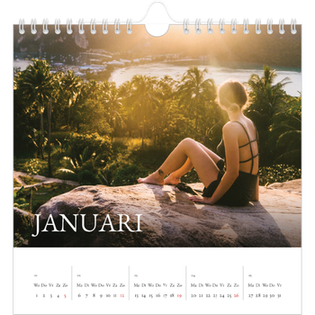 Fotokalender Vierkant — Schreefletters