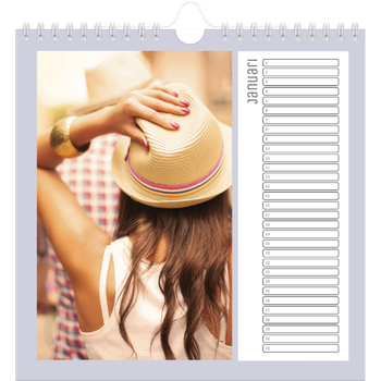 Fotokalender Vierkant — Kleurrijke kaders