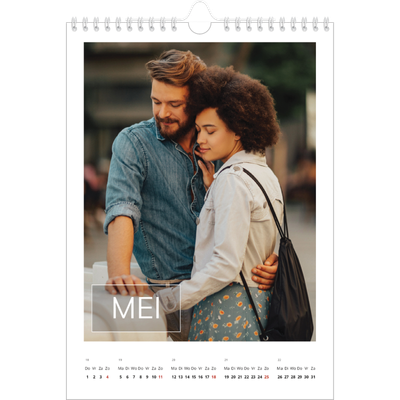 Fotokalender A4 (20 x 30 cm) — Overlay van datumvak [omslag]