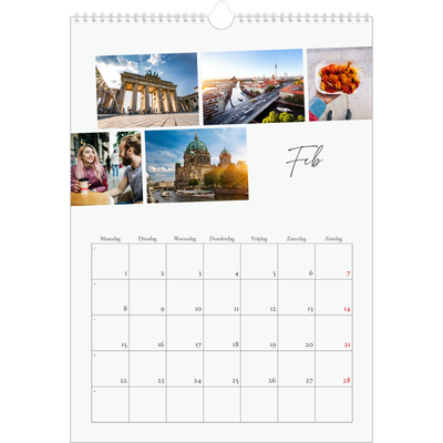 A3 Jaarkalender — City trip [Februari]