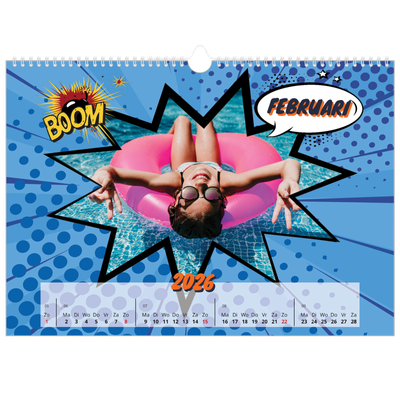 Fotokalender A3 — Stripboek [Februari]