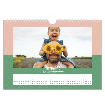 Fotokalender A4 — Kleuren en patronen