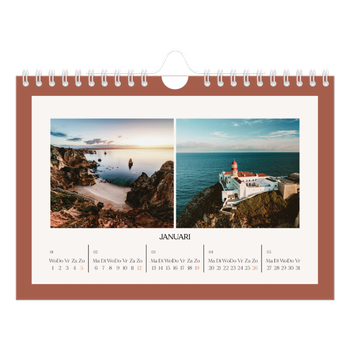 Fotokalender A5 — Klassieke kleuren