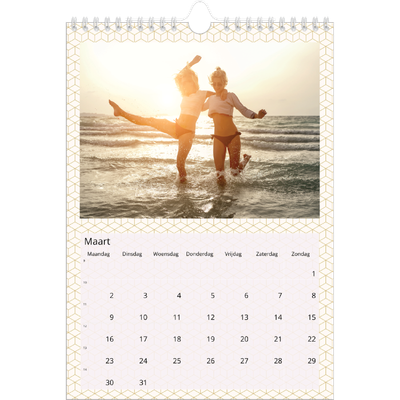 Fotokalender A4 (20 x 30 cm) — Geometrisch achtergrondpatronen [Maart]