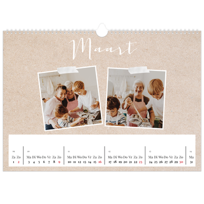 Fotokalender A3 — Scrapbook kalender [Maart]