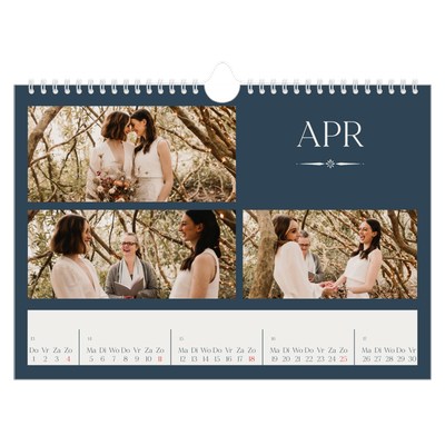 Fotokalender A4 — Leisteen & schreef [April]