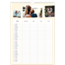 A3 Familieplanners — Modern - gezinsplanner 4 personen [April]