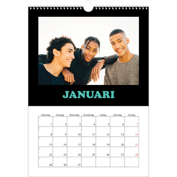 Fotokalender A3 — Vrolijke letters