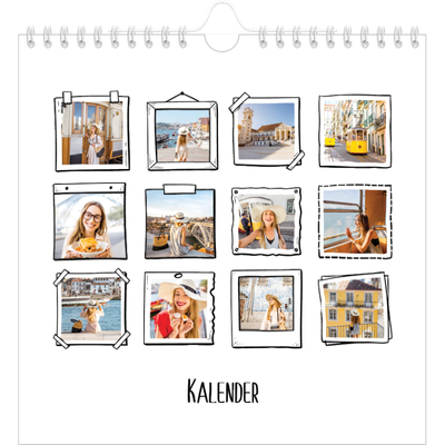 Jaarkalenders vierkant — Plakboekmomenten [omslag]