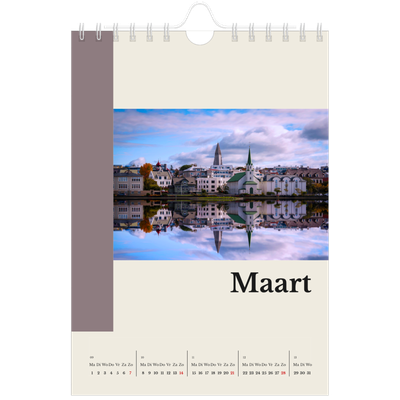 Fotokalender A5 — Bezienswaardigheden van de wereld [Maart]