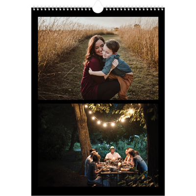 Verjaardagskalenders A3 — Foto in zwart kader [omslag]