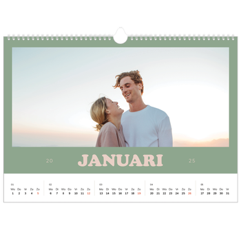 Fotokalender A3 — Retro stijl frames