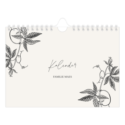 Fotokalender A5 — Inkt & klimop [omslag]