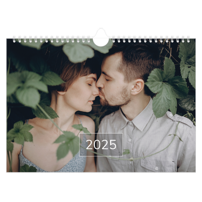 Fotokalender A4 — Overlay van datumvak [omslag]