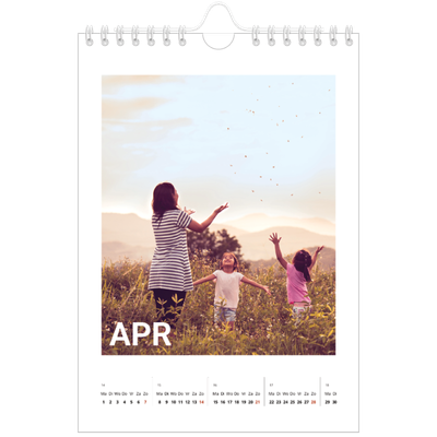 Fotokalender A5 — Grote maandaanduiding [April]