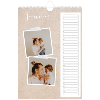 Fotokalender A5 — Scrapbook kalender