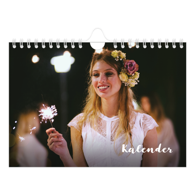 Fotokalender A5 — Schuingedrukte letters [omslag]