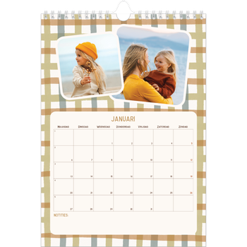 Fotokalender A4 — Retro patronen