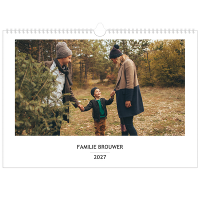 A3 Familieplanners — Simplistisch - gezinsplanner 5 personen [omslag]