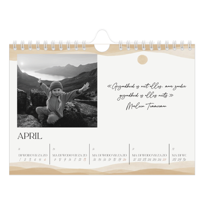 Fotokalender A5 — Welzijn quotes [April]