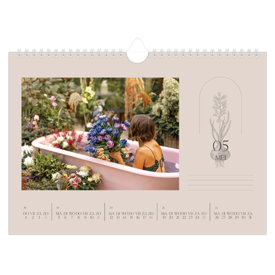 Fotokalender A4 — Simpel botanisch [omslag]