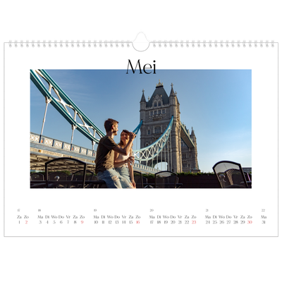 Fotokalender A3 — Mijn reisverhaal - Londen [Mei]