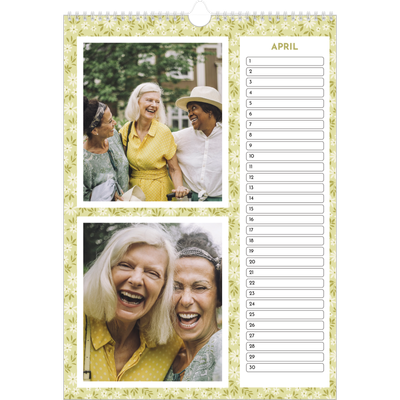 Verjaardagskalenders A3 — In volle bloei [April]