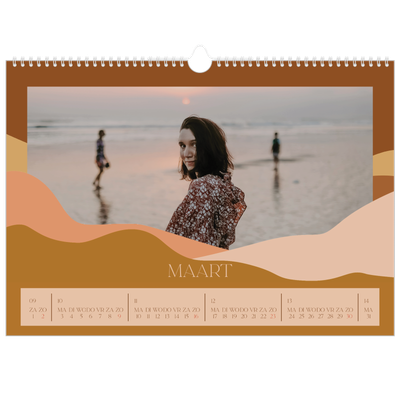 Fotokalender A3 — Neutrale bergen [Maart]