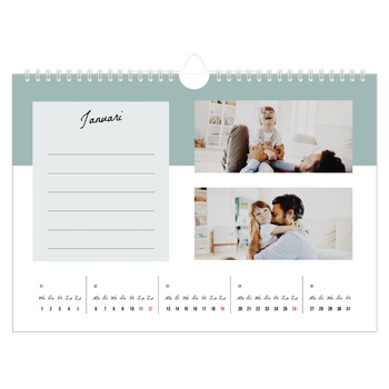 Fotokalender A4 — Kalender Lijst