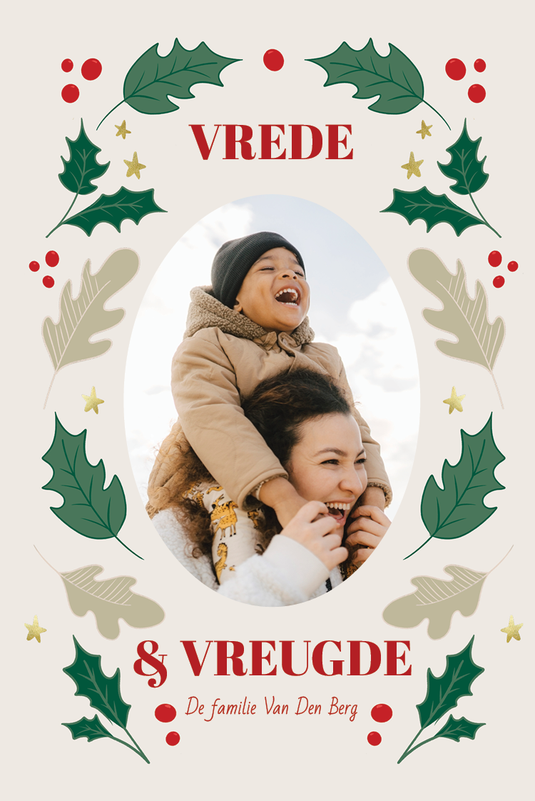 Fotokaarten — Hulstblaadjes