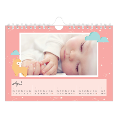 Fotokalender A5 — Schattige dieren [April]