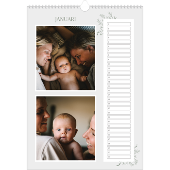 Fotokalender A3 — Hand gemaakte bloemen