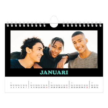 Fotokalender A5 — Vrolijke letters