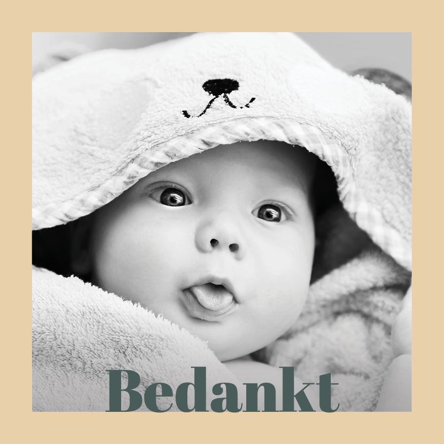 Bedankkaarten — Vetgedrukte letters