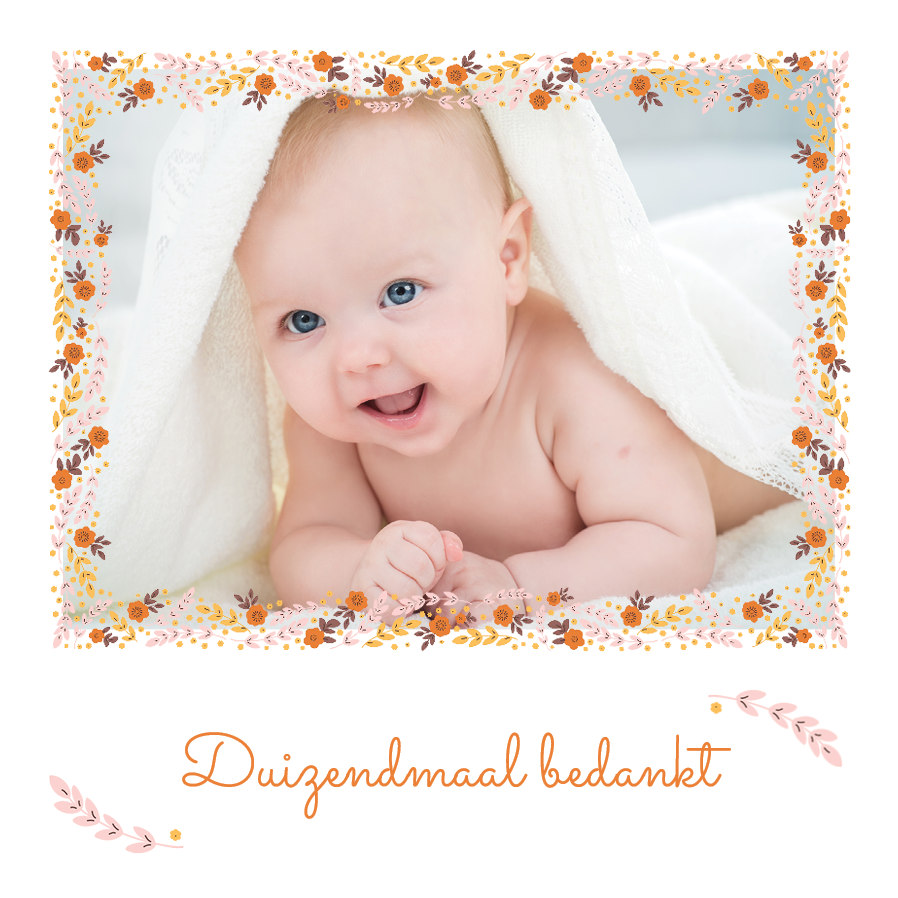 Bedankkaarten — Herfsttafereel