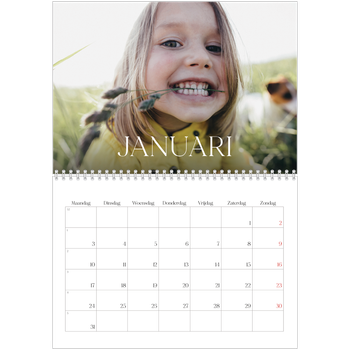 Fotokalender A4 Dubbel — Twaalf grote maanden
